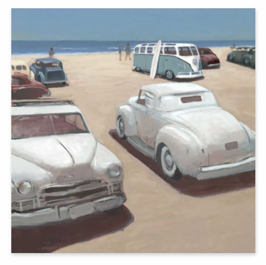 47"x47" The View From the Afternoon Art