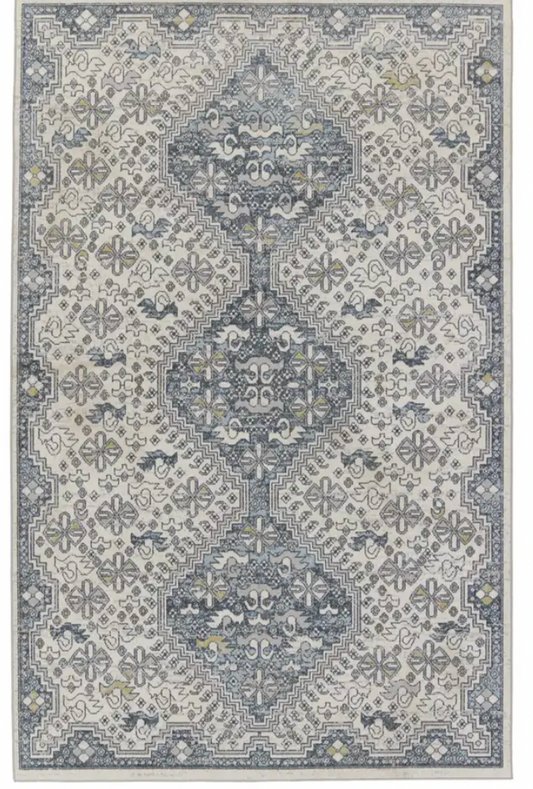 Outdoor Blue Mirage Light Gray Nadine 6'7x9'6 NDN06