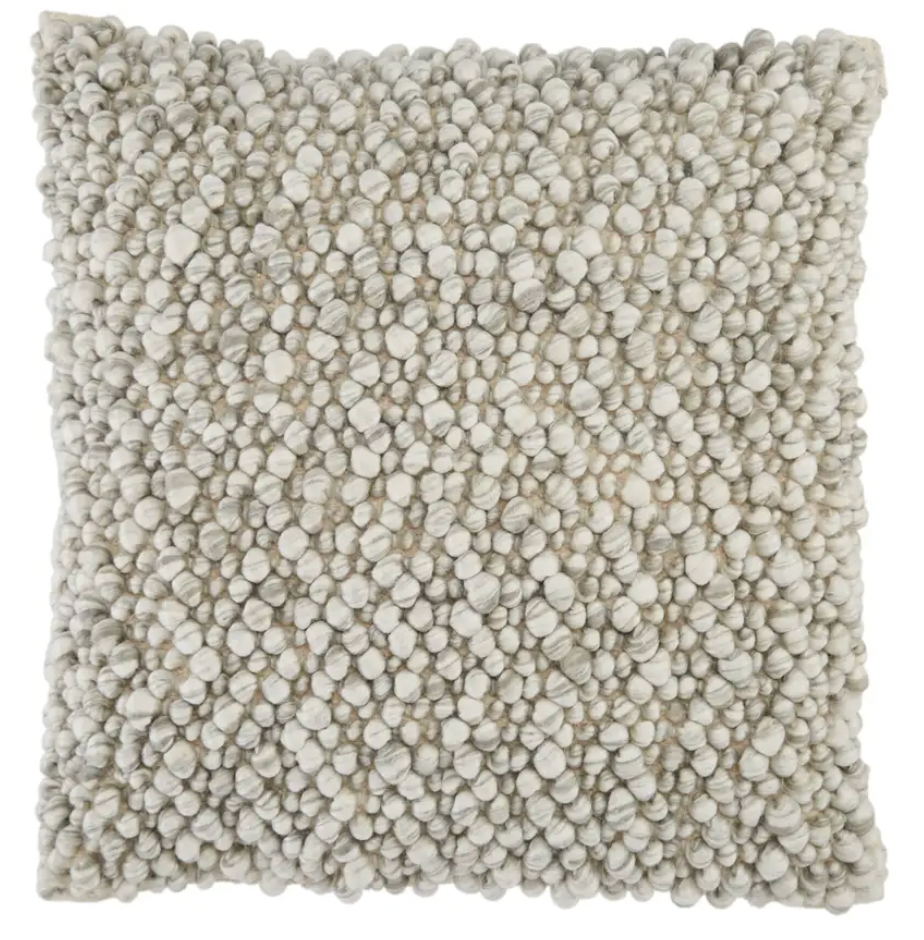 Feather Gray Turtledove Angora Pillow 22x22