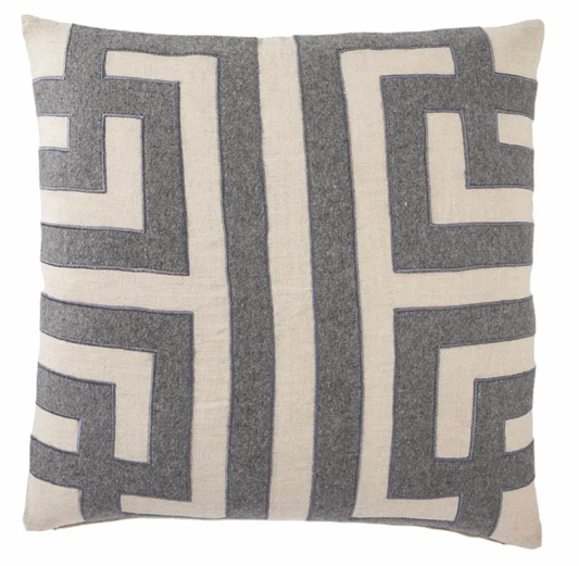 Cosmic Charcoal Gray Pillow 22x22