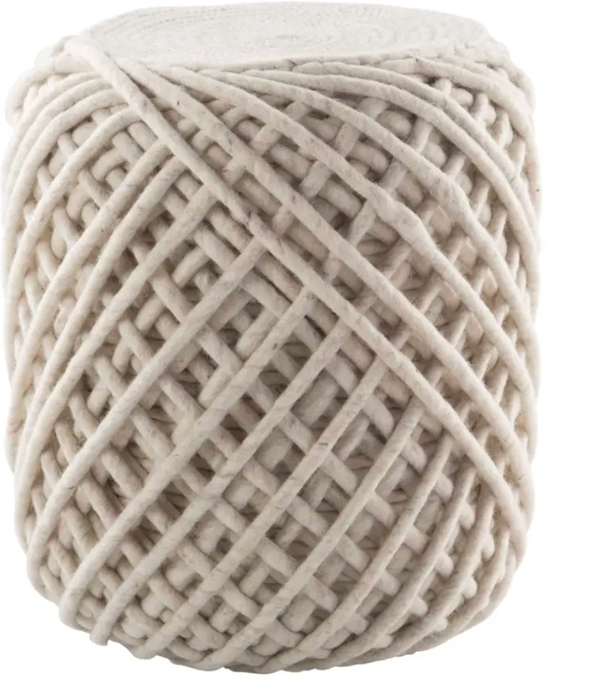 Whitecap Gray Scandinavia Guna Pouf