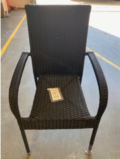 Woven Black Outdoor Chair