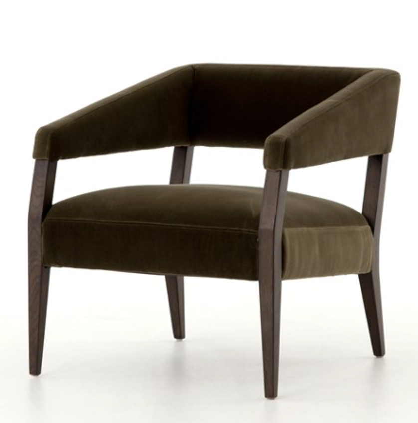 GARY CLUB CHAIR- Surrey Olive