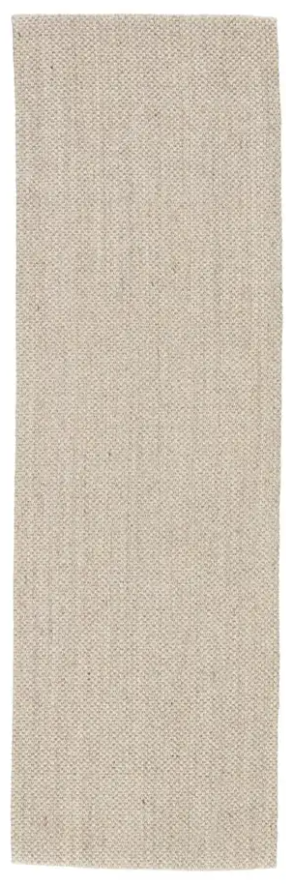 RUG NAS07 2'6"x8' RNR WHITE ASPARAGUS SILVER MINK NATURALS SANIBEL NAPLES