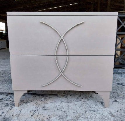 Raffia 2 Drawers Cabinet