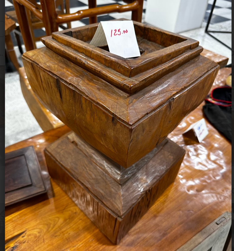 Handcrafted Wooden Pedestal