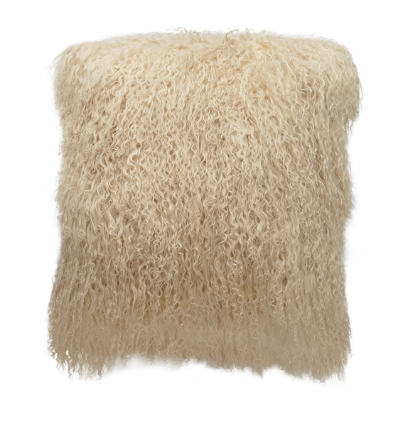 Tibetan Lamb Pillow Off White 20x20