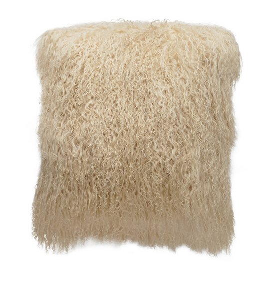 Tibetan Lamb Pillow Off White 20x20