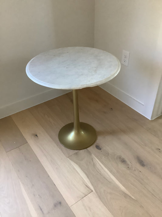 Tulip Side Table w/ Marble Top
