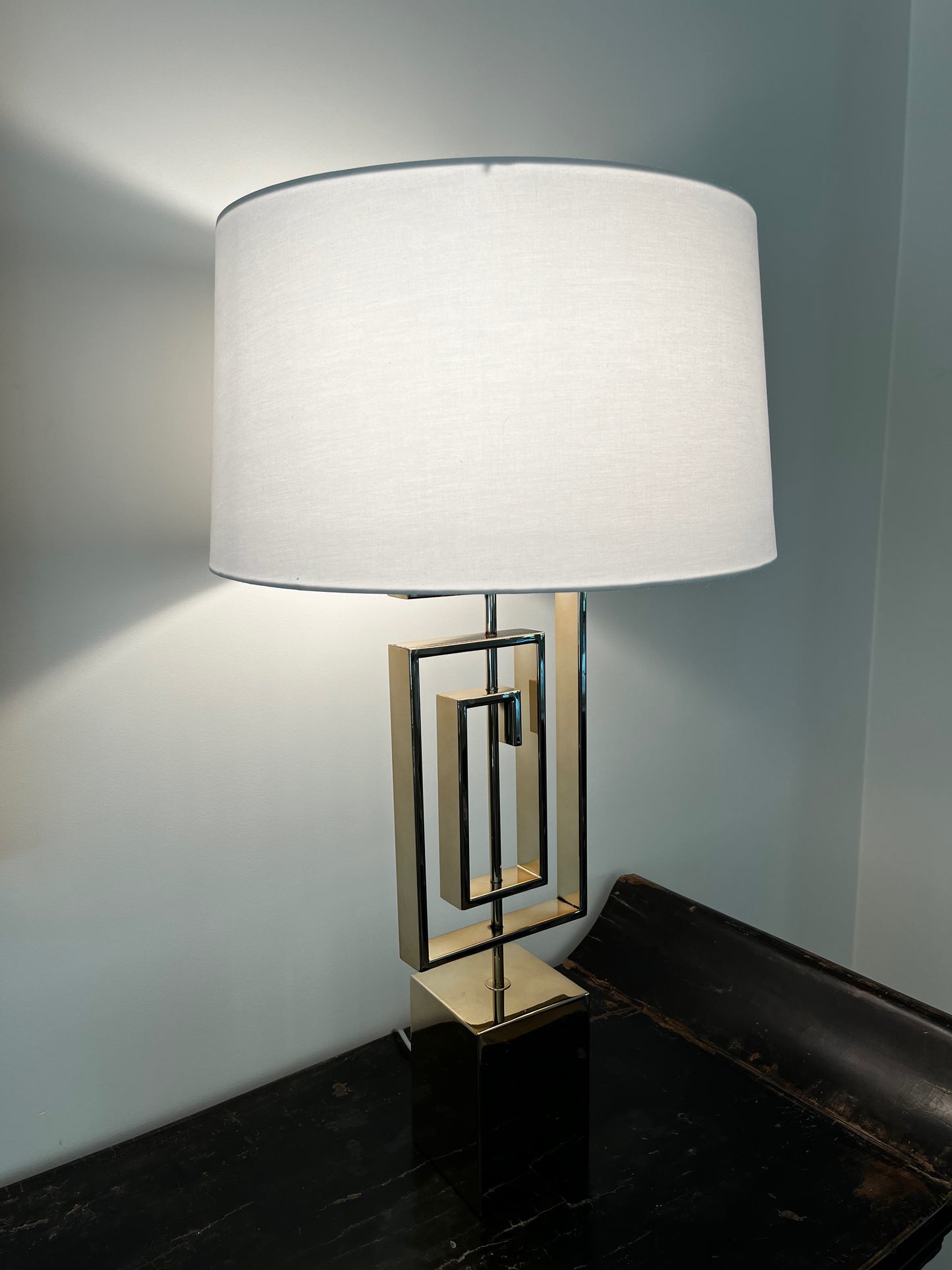 Greek Scroll Gold Lamp