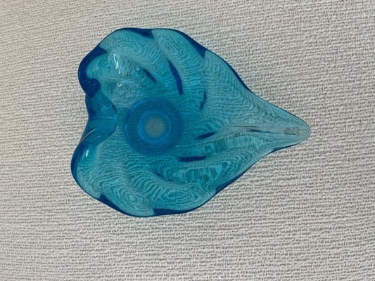 Blue Murano Glass Leaf