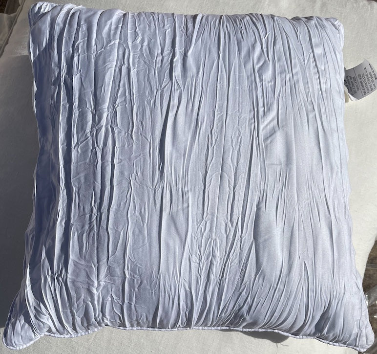 White Crinkle Square Pillow Insert
