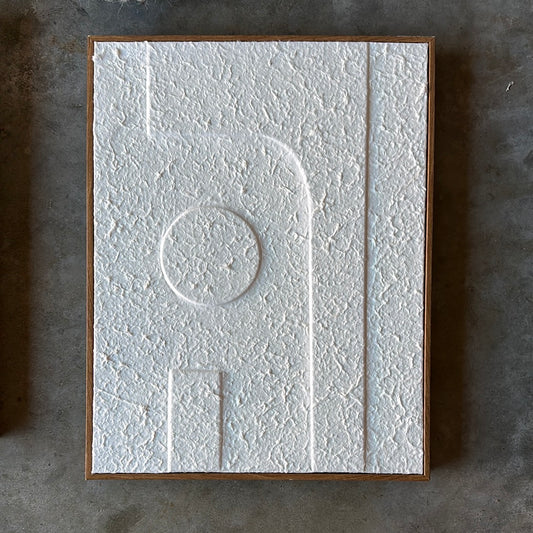 14”x18" Framed White Art 3